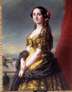 Porträt von Madame Manuel, Gräfin von Gramedo. Gemälde von Franz Xaver Winterhalter (1806-1873)