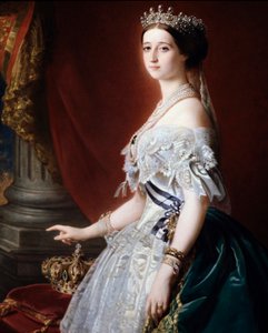 Porträt der Kaiserin von Frankreich Eugenie (Eugenia de Montijo)