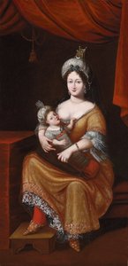 Kösem Sultan und ihr Sohn, der zukünftige Sultan Murad IV oder Sultan Ibrahim, zweites Viertel des 17. Jahrhunderts