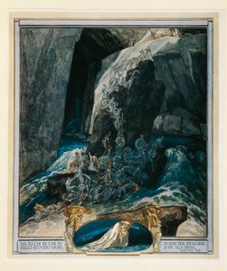Österreich, Wien, Illustration von Dante Alighieris Göttlicher Komödie (Hölle, Gesang XXVIII) von Franz von Bayros