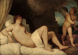 Danae, Kopie nach Tizians Gemälde in Neapel