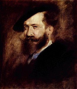 Porträt von Wilhelm Busch von Franz von Lenbach