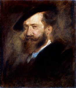 Porträt des Künstlers Wilhelm Busch, 1832-1908, 1877-1880