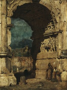 Studie zu dem Gemälde Der Titusbogen in Rom