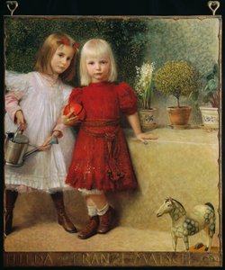 Hilda und Franzi von Matsch, die Kinder des Künstlers