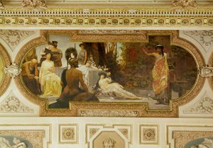 Wiener Burgtheater, Treppenhaus: Antiker Improvisator von Franz von Matsch