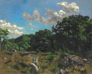 Landschaft bei Chailly von Frédéric Bazille
