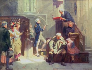 Nelson in der Kirche