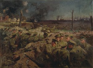 Die 4. Suffolks in Neuve Chapelle am 11. März 1915