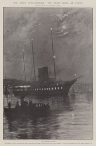 Die Genesung des Königs, die Nachtszene in Cowes