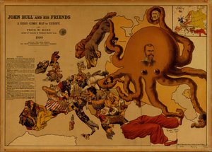 John Bull und seine Freunde. Eine serio-komische Karte von Europa