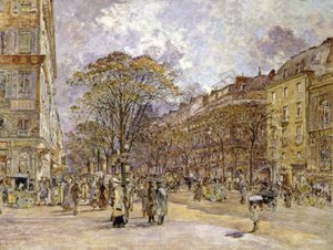 Der Boulevard der Italiener, Paris von Frederic Anatole Houbron