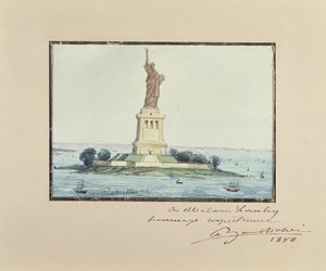 Freiheitsstatue, Beldoe Island, New York City, 1888