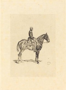 Reiter von Frederic Auguste La Guillermie after Jean Louis Ernest Meissonier