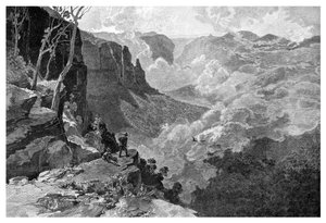 Govetts Leap, Blue Mountains, New South Wales, Australien, 1886 von Frederic B. Schell