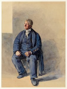 Porträt von John Lovell, 70 Jahre alt. Bargee auf der Themse als Greenwich-Pensionär