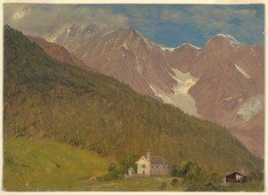 Eine Alpenlandschaft in der Schweiz, August 1868