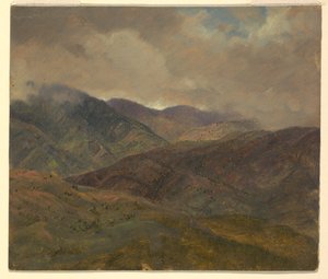 Blaue Hügel und graue Wolken, Jamaika, Mai–August 1865 von Frederic Edwin Church