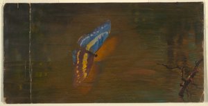 Schmetterling über Wasser, ca. 1865 von Frederic Edwin Church