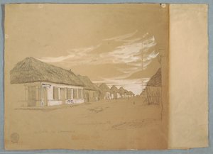 Calle de Commerce, Barranquilla, Kolumbien, Mai 1853 von Frederic Edwin Church