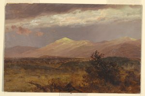 Zeichnung, Catskills bei Sonnenuntergang, 1882 von Frederic Edwin Church