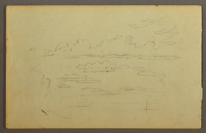 Zeichnung, Wolken, möglicherweise 1844