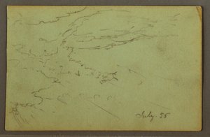 Bewölkter Himmel, Juli 1856 von Frederic Edwin Church