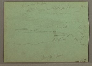 Bewölkter Himmel über Grat, August 1871 von Frederic Edwin Church