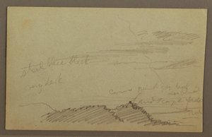 Zeichnung, Bewölkter Himmel, möglicherweise 1860er Jahre