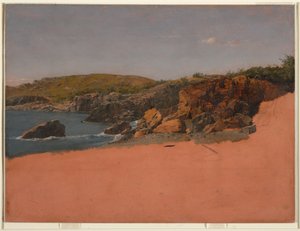 Zeichnung, Küste bei Mount Desert Island (Sandstrand), ca. 1850