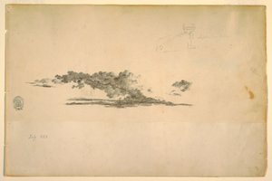 Zeichnung, Kuh, Wolken, Juli und September 1844