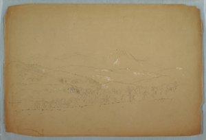 Ferne Ansicht des Katahdin vom Westen, ca. 1856 von Frederic Edwin Church