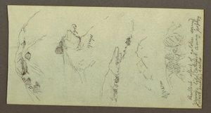 Hügel mit Felsen von Frederic Edwin Church