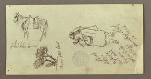 Pferd, Figur von hinten, Bäume von Frederic Edwin Church