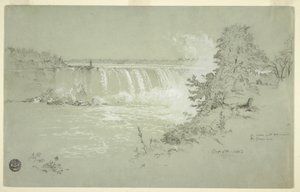 Horseshoe-Fälle und Goat Island von der kanadischen Seite von Frederic Edwin Church