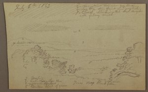 Zeichnung, Hudson Valley, 1863