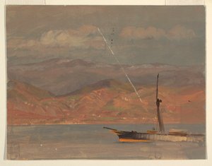 Italienische Küste, vor der Straße von Messina, Juli 1868