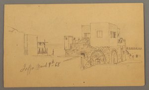 Jaffa Straßenecke, Palästina [Tel Aviv, Israel], 9. März 1868 von Frederic Edwin Church