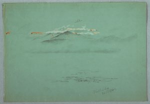Lake Millinoket und Mount Katahdin, 1878 von Frederic Edwin Church