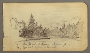 See umgeben von Bäumen, möglicherweise 1878 von Frederic Edwin Church