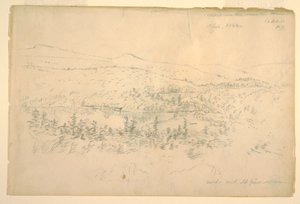 Seen nahe dem Berghaus, September 1844 von Frederic Edwin Church