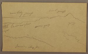 Zeichnung, Landschaft, August 1865