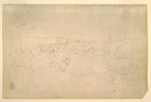 Zeichnung, Landschaft, Juli 1844