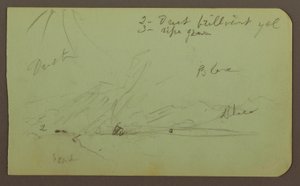 Landschaft; Rückseite: Berghang, 1883 von Frederic Edwin Church