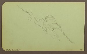 Landschaft; Rückseite: Berghang, 1883
