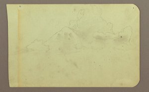 Landschaft mit Wolken; Verso: Berg, 1883 von Frederic Edwin Church