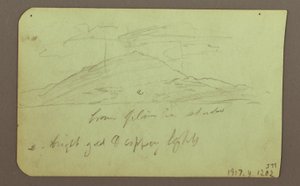 Landschaft mit Wolken; Verso: Berg, 1883 von Frederic Edwin Church