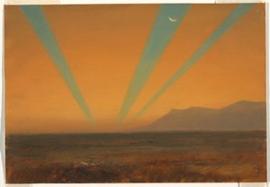 Landschaft mit Sonnenuntergang, 1860–70 von Frederic Edwin Church