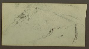 Zeichnung, Berggipfel, möglicherweise 1868 von Frederic Edwin Church