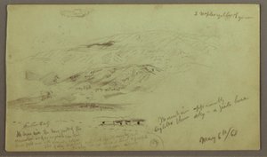 Zeichnung, Bergstudie, 6. Mai 1868 von Frederic Edwin Church